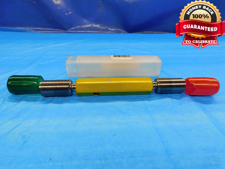M18 X 1.5 6g VERMONT SET THREAD PLUG GAGE 18 GO NO GO P.D.'S = 16.994 & 16.854 - DW21414AA3