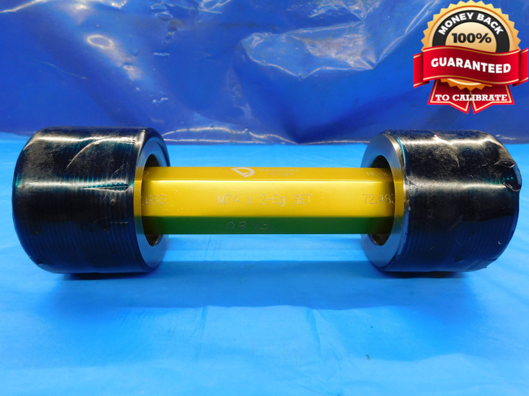 M74 X 2 6g VERMONT SET THREAD PLUG GAGE 74 2.0 GO NO GO P.D.'S = 72.663 & 72.483 - DW21473AA3