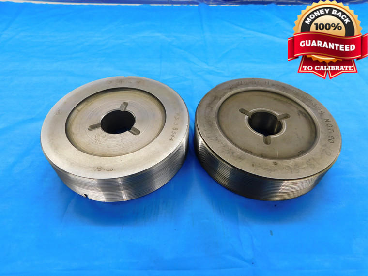 3 7/8 16 N 3 THREAD PLUG GAGE 3.875 3.8750 GO NO GO P.D.'S = 3.8344 & 3.8394 - DW21510RD