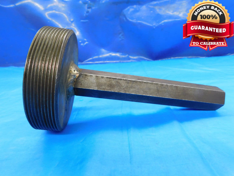 SHOP MADE 3 1/2 12 THREAD PLUG GAGE 3.5 3.50 3.500 3 1/2"-12 INSPECTION CHECK - DW21539RD