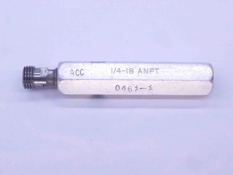 1/4 18 ANPT L3 PIPE THREAD PLUG GAGE .25 .250 A.N.P.T. AERONAUTICAL TAPER NPT - DW21726RD