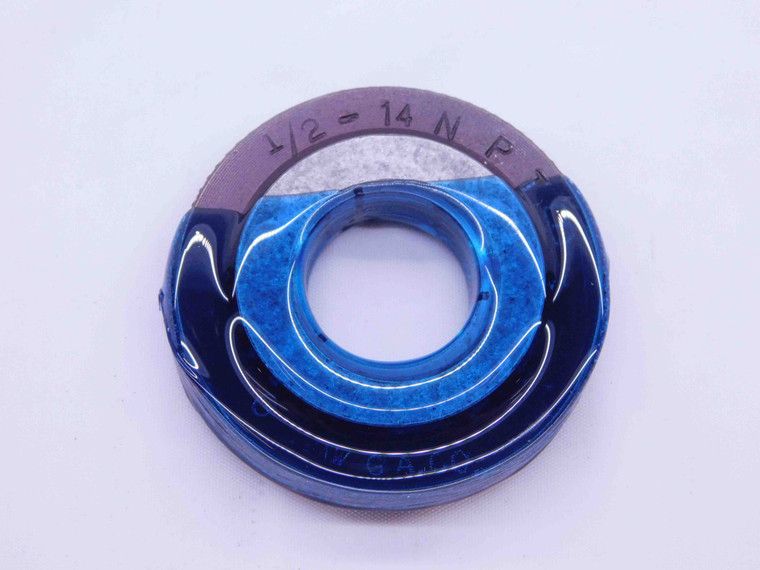 1/2 14 NPT L1 PIPE THREAD RING GAGE .5 .50 .500 .5000 N.P.T. NATIONAL TAPER - DW21758LVR