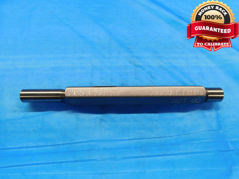 6.810 & 7.710 METRIC PIN PLUG GAGE GO NO GO 7.000 -.190 7 mm .3035 6.81 7.71 - DW21868RD