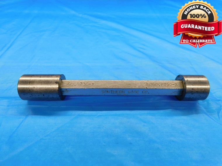 .8730 & .8750 CLASS X PIN PLUG GAGE GO NO GO ONSIZE 7/8 22 mm .873 .875 CHECK - DW21881RD