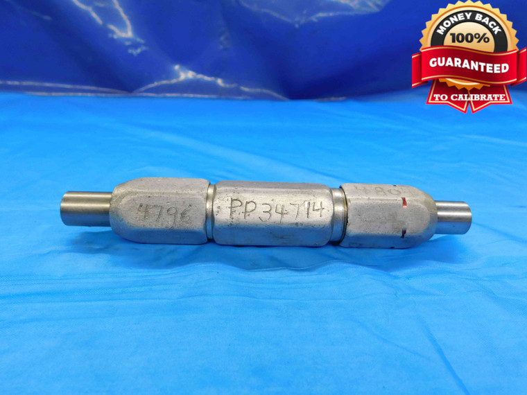 .4796 & .4804 PIN PLUG GAGE GO NO GO .4844 -.0040 OVERSIZE 31/64 12 mm CHECK - DW21883RD