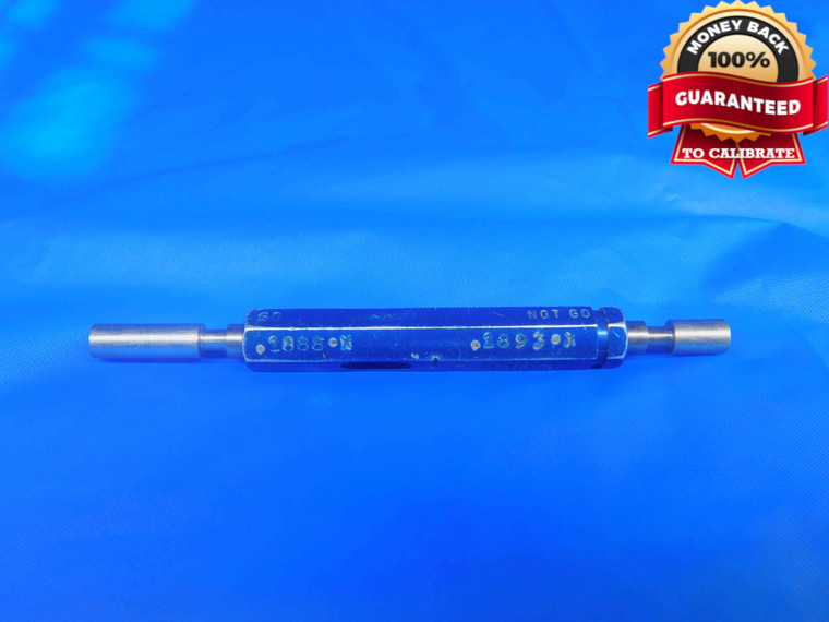 .1888 & .1893 CLASS X PIN PLUG GAGE GO NO GO .1875 +.0013 OVERSIZE 3/16 5 mm - TH0017RD