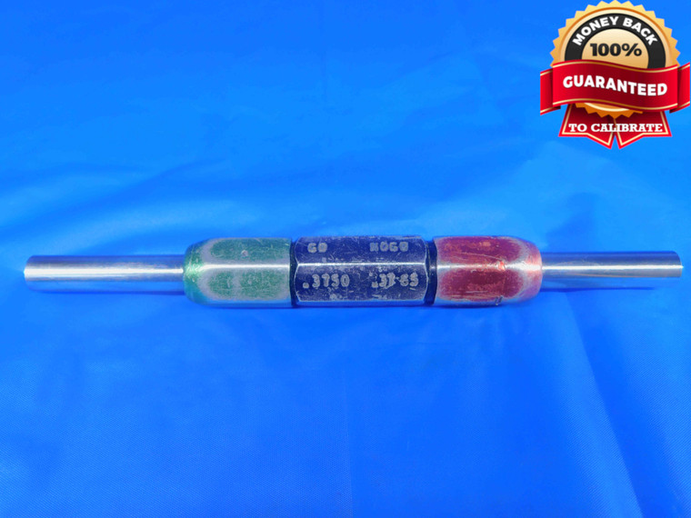.3750 & .3765 CLASS X PIN PLUG GAGE GO NO GO ONSIZE 3/8 9.563 mm .375 - TH0066RD