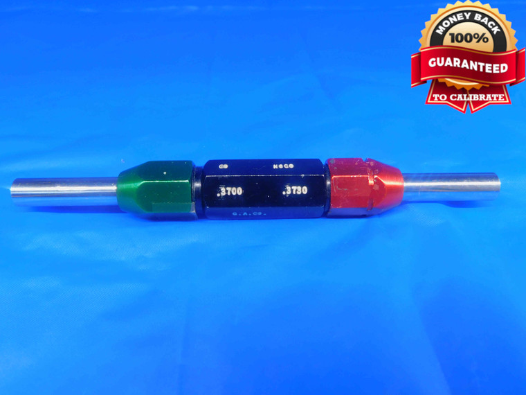 .3700 & .3730 CL X PIN PLUG GAGE GO NO GO .3750 -.0020 3/8 9.398 mm .370 .373 - TH0070RD