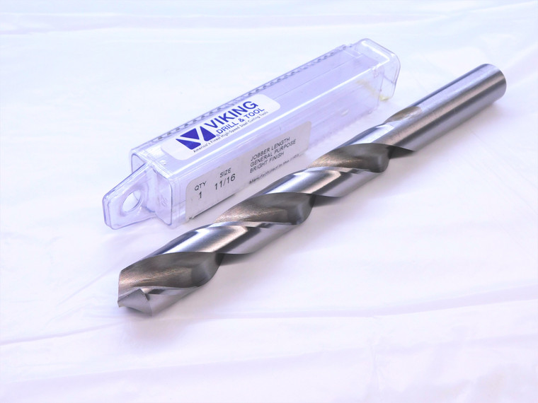 VIKING 11/16 O.D. HSS JOBBER LENGTH TWIST DRILL BIT 48480 5 5/8 LOC .6875 - VDT-MS6717