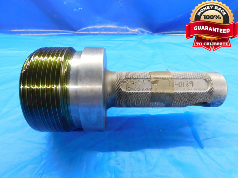 2 1/2 8 LP API 5B LINE PIPE WORKING THREAD PLUG GAGE 2.5 2.50 2.500 2.5000 - DW22083RD