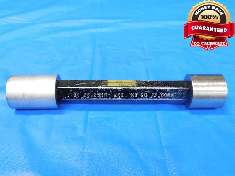 26.250 & 27.000 CL XXX mm PIN PLUG GAGE GO NO GO ONSIZE 27 1.0630 26.25 27.00 - BS0020RD
