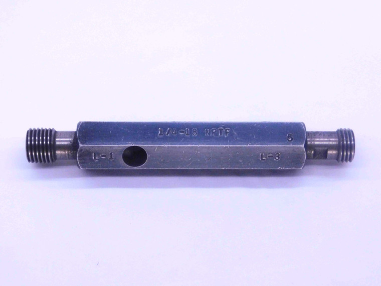 1/4 18 NPTF L1 & L3 PIPE THREAD PLUG GAGE .25 .250 .2500 N.P.T.F. DRYSEAL TAPER - DW22112LVR