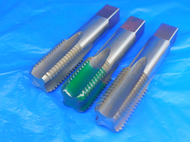 3pcs USA MADE 1 1/4 7 NC HSS GH6 BOTTOMING TAP 4 STRAIGHT FLUTE 1.25 USA MADE - TH0897PMH