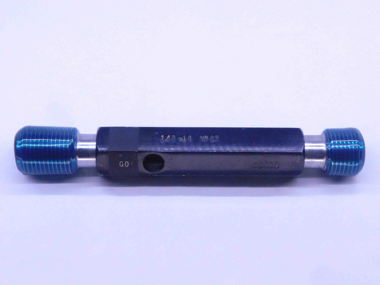 1/2 14 NPSF PIPE THREAD PLUG GAGE .5 .50 .500 GO NO GO P.D.'S = .7700 & .7767 2B - DW22741RD