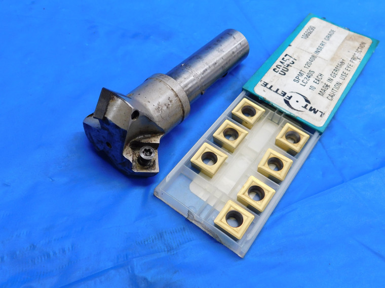 ISCAR 30mm DIA. INDEXABLE CHAMFER END MILL 3/4" SHANK 3 FL SPMT 1204 INSERTS - JH2633LVR