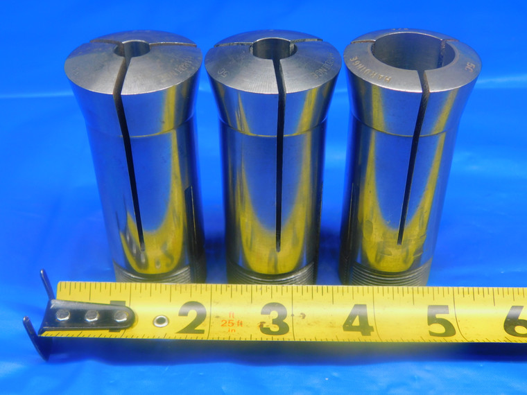 LOT OF 3pcs 5C COLLETS SIZES 3/8 1/2 7/8 NO DUPLICATES SET .375 .5 .875 .50 .500 - TH1270CLN
