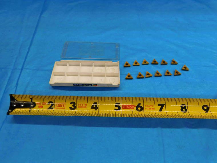 13pcs NEW SECO TCMT110204-F1 TP300 TiN COATED CARBIDE INSERTS TCMT 21.51-F1 - DW23283TL1