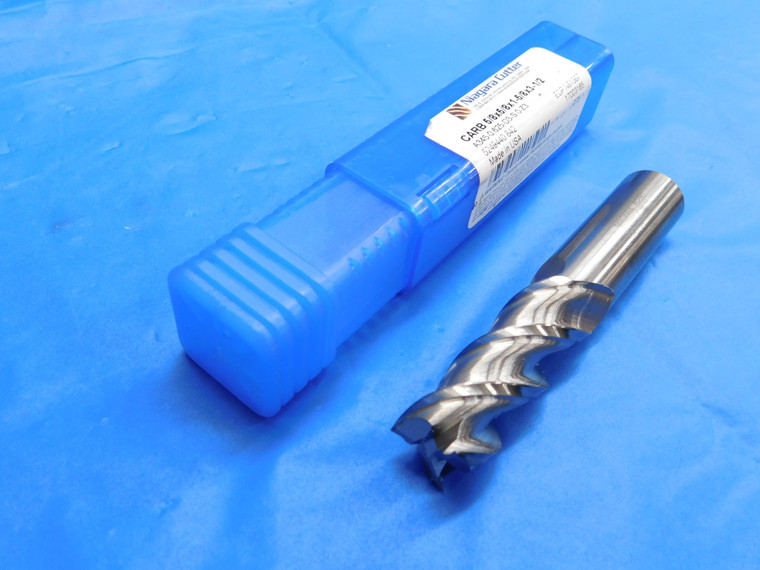 NEW NIAGARA 5/8" O.D. CARBIDE END MILL 3 FL A345-0.625-D3-S.0-Z3 N61567 .625 - JH2663TL1