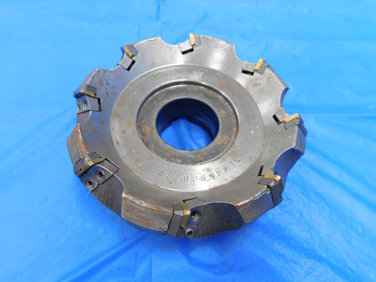 MITSUBISHI 6" O.D. FACE MILL SE445R0608F 2" PILOT 8 POCKETS SEEN 120308 6.0 - MH3544AM3