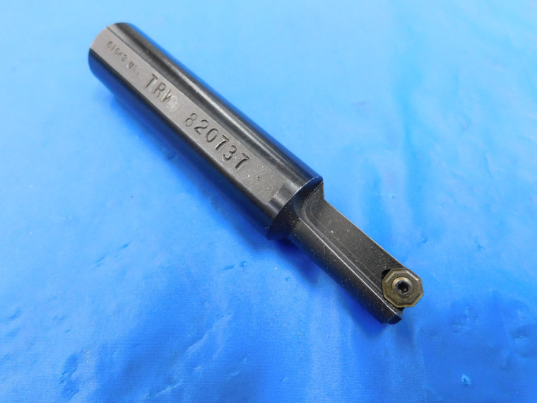 TRW 1/2" DIA. INDEXABLE END MILL 820737 3/4" SHANK 1 FL HOLDS HEXAGON INSERTS .5 - MH3601TL1