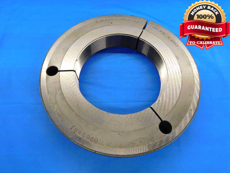 4 3/16 32 UNS 2A THREAD RING GAGE 4.1875 GO ONLY P.D. = 4.1657 INSPECTION CHECK - DW23451AN3