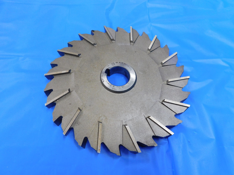 MOON 8" O.D. X 3/4" HSS WIDTH STAGGERED 28 TOOTH SIDE MILLING CUTTER 28 TEETH - MH3742TL1