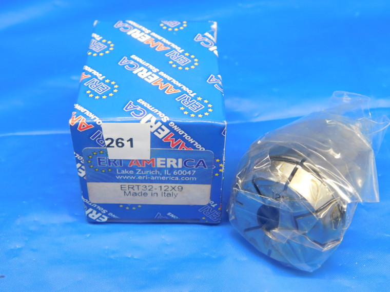 NEW ERI AMERICA ER32 TAPPING COLLET ERT32-12X9 SIZE 12mm I.D. X 9mm SQUARE - TH1483FKB