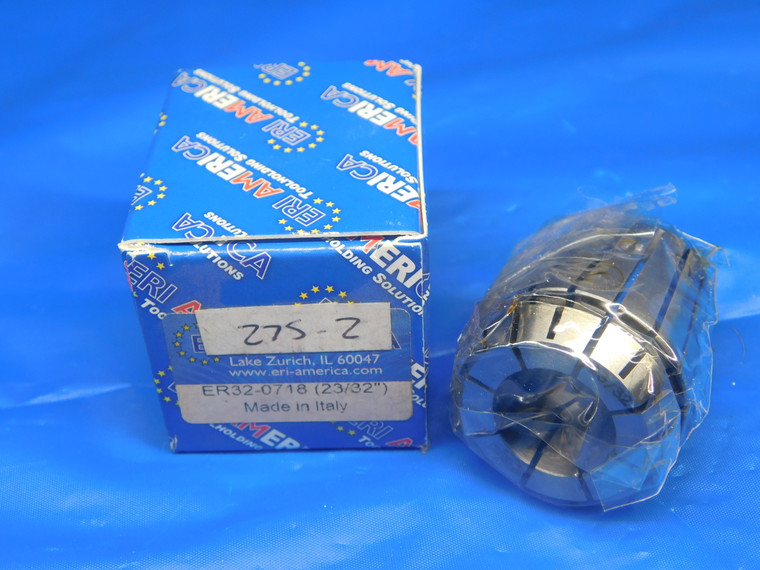 NEW ERI AMERICA ER32 COLLET ER32-0718 (23/32") SIZE 23/32 .7188 ER-32 ER 32 CNC - TH1479FKB