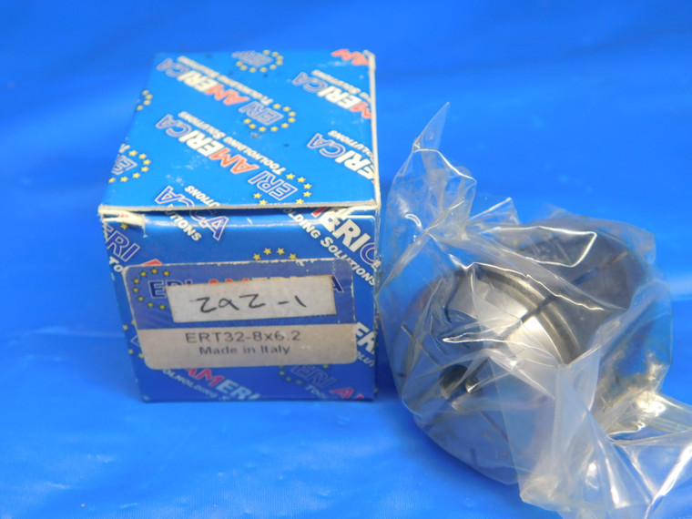 NEW ERI AMERICA ER32 TAPPING COLLET ERT32-8x6.2 SIZE 8mm I.D. x 6.2mm SQUARE - TH1481FKB