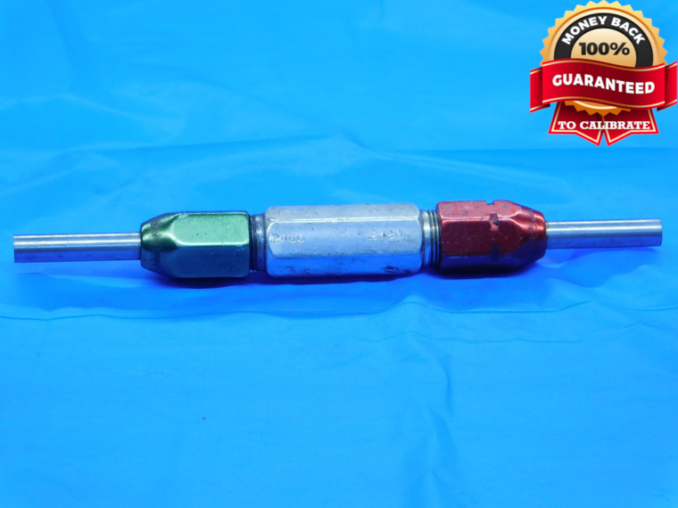.2460 & .2490 PIN PLUG GAGE GO NO GO .2500 -.0010 1/4 6.248 mm .246 .249 - DE0036RD