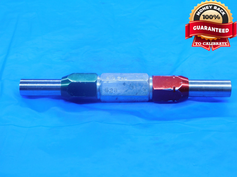 .6280 & .6285 CL X PIN PLUG GAGE GO NO GO .6250 +.0030 OVERSIZE 5/8 16 mm .628 - DE0083RD