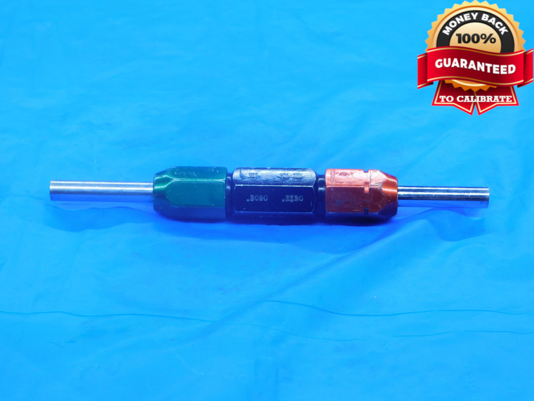.3090 & .3130 PIN PLUG GAGE GO NO GO .3125 +.0005 OVERSIZE 5/16 8 mm .309 .313 - DE0099RD