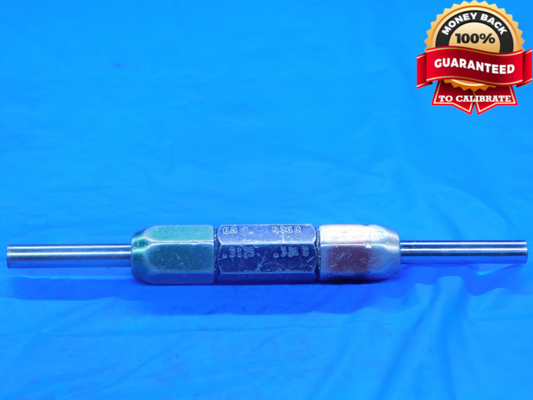 .3125 & .3140 CLASS X PIN PLUG GAGE GO NO GO ONSIZE 5/16 8 mm .314 - DE0120RD