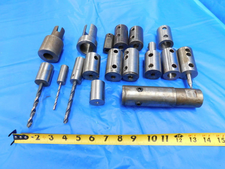 LOT OF LATHE STEEL BUSHINGS FOR LATHE BORING BARS DRILL BITS TOOLING CNC OTHER - MH3904CN2