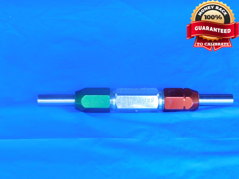 .4340 & .4380 PIN PLUG GAGE GO NO GO .4375 +.0005 OVERSIZE 7/16 11 mm .434 .438 - DE0121RD