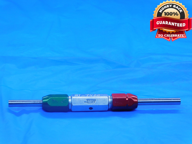 .2490 & .2560 PIN PLUG GAGE GO NO GO .2500 -.0010 1/4 6.325 mm .249 .256 - DE0144