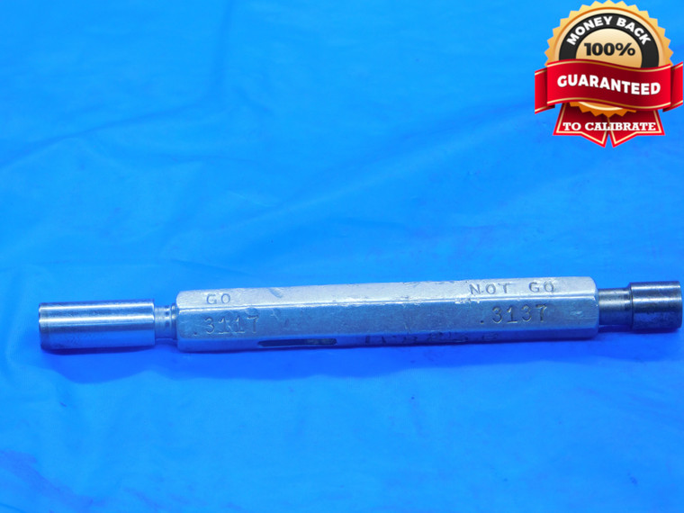 .3117 & .3137 PIN PLUG GAGE GO NO GO .3125 -.0008 UNDERSIZE 5/16 8 mm - DE0225RD
