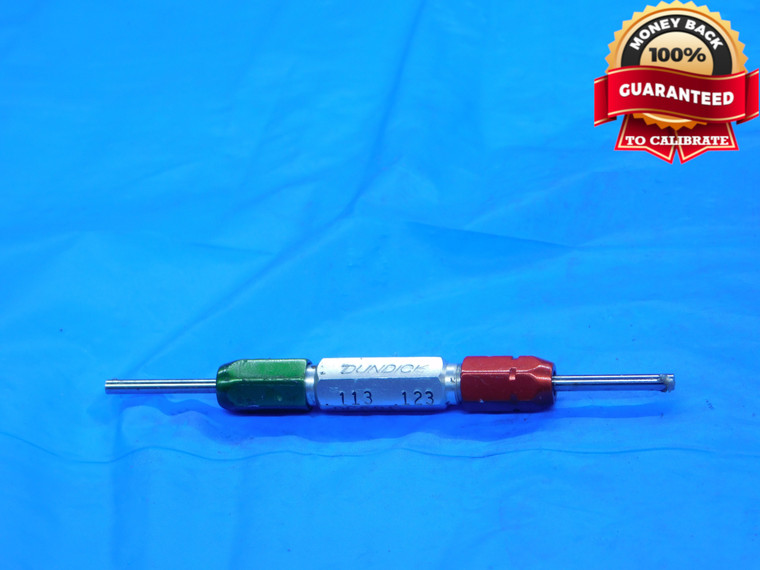 .1130 & .1230 PIN PLUG GAGE GO NO GO .1250 -.0020 UNDERSIZE 1/8 3 mm .113 .123 - DE0318BB2
