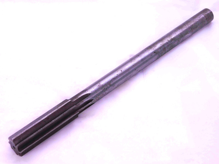0.688 OD HSS REAMER 9/16 SHANK 8 FL .688 .6880 11/16 .6875 +.0005 OVERSIZE .5625 - DE0595AM3