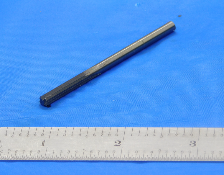 0.1575 OD CARBIDE REAMER .152 SHANK 4 FL .1575 .1563 +.0012 OVERSIZE 4 mm - DE0692AA3
