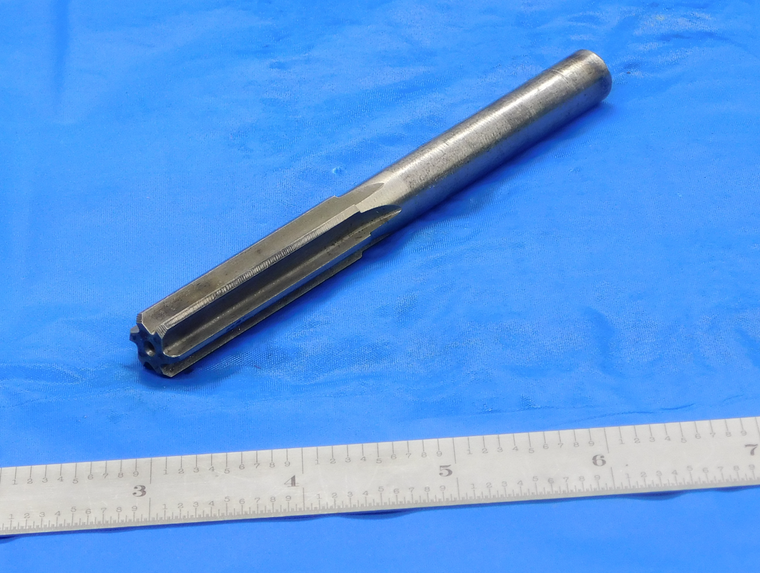 .4990" OD HSS REAMER 7/16 SHANK 6 FL .499 .4990 1/2 .5000 -.0010 UNDERSIZE - DE0715CP2