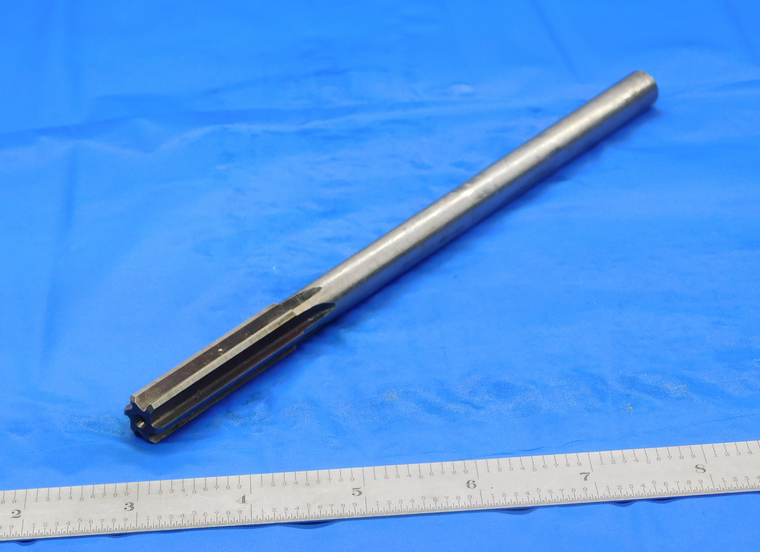 USA MADE 0.4995" OD HSS REAMER 7/16 SHANK 6 FL .4995 1/2 .5000 -.0005 UNDERSIZE - DE0709CP2