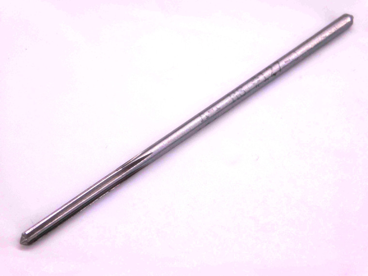 0.124 OD HSS REAMER 1/8 SHANK 6 FL .124 .1240 1/8 .1250 -.0010 UNDERSIZE - DE0723BM2
