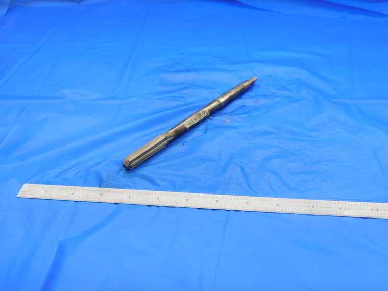 USA MADE 0.4965" OD HSS REAMER MT1 SHANK 6 FL .4965 1/2 .5000 -.0035 UNDERSIZE - DE0787CG2