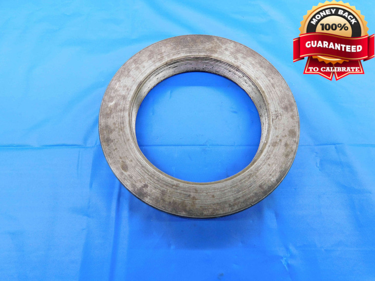 SHOP MADE 2 7/16 24 SOLID THREAD RING GAGE 2.4375 2 7/16"-24 INSPECTION CHECK - DW23750LVR