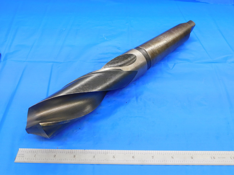 UNKNOWN 2 1/16 O.D. HSS TWIST DRILL BIT MORSE TAPER #5 SHANK 6" LOC 2.0625 MT5 - DE1304AK3