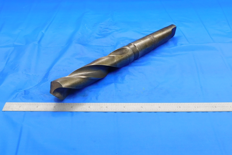 CLEVELAND 1 17/64 O.D. HSS TWIST DRILL BIT MORSE TAPER #4 SHANK 1.2656 MT4 - DE1370AK3