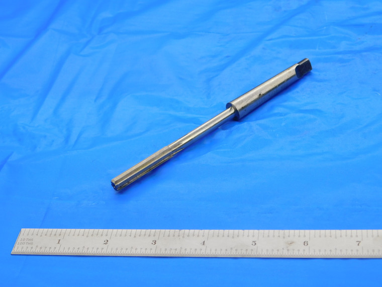USA MADE 5/16 O.D. HSS REAMER MORSE TAPER #1 SHANK 6 FLUTE MT1 .3125 ONSIZE 8 mm - DE1552AR1