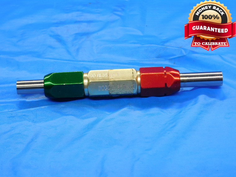 11.350 & 11.850 CL X mm PIN PLUG GAGE GO NO GO 12.000 -.150 12 .4665 11.35 11.85 - DE1624LVR