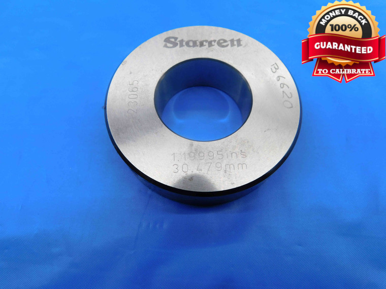 30.479 MASTER PLAIN BORE RING GAGE 30.500 -.021 UNDERSIZE 31 mm 1.2000 CHECK - DW24070FKB